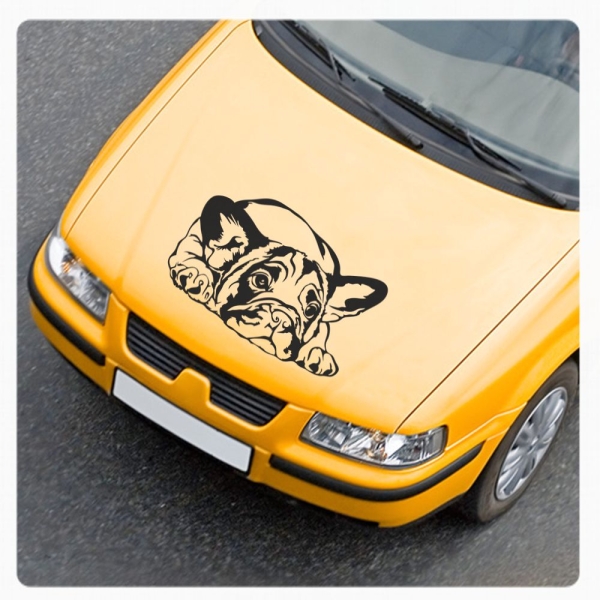 Auto Aufkleber Französische Bulldogge Hund Pfoten Autoaufkleber Sticker A4050